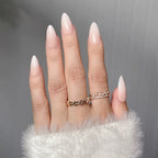 Blush Pink Oval Almond Press-On Nails (24 Pcs)
