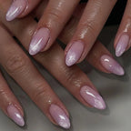 Blush Pink Oval Almond Press-On Nails (24 Pcs)