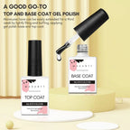 Gel Top & Base Coat Set | No-Wipe, Soak-Off UV/LED Formula