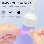 Mini Foldable UV LED Nail Lamp | Compact & Travel-Ready, USB Powered