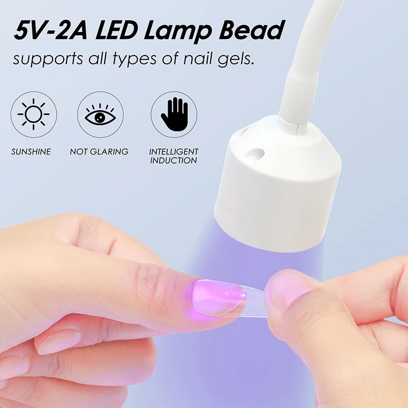 Mini Foldable UV LED Nail Lamp | Compact & Travel-Ready, USB Powered