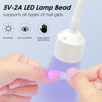 Mini Foldable UV LED Nail Lamp | Compact & Travel-Ready, USB Powered