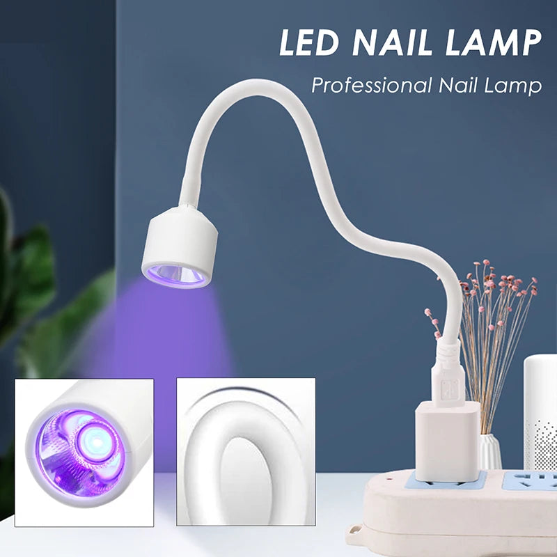 Mini Foldable UV LED Nail Lamp | Compact & Travel-Ready, USB Powered