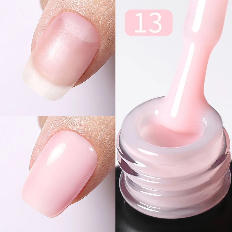 Milky Pink Rubber Base Gel Nail Polish (15ml)