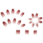 Short Trapezoid Press-On Nails | Jelly Glue & Nail File Included (24 Pcs)