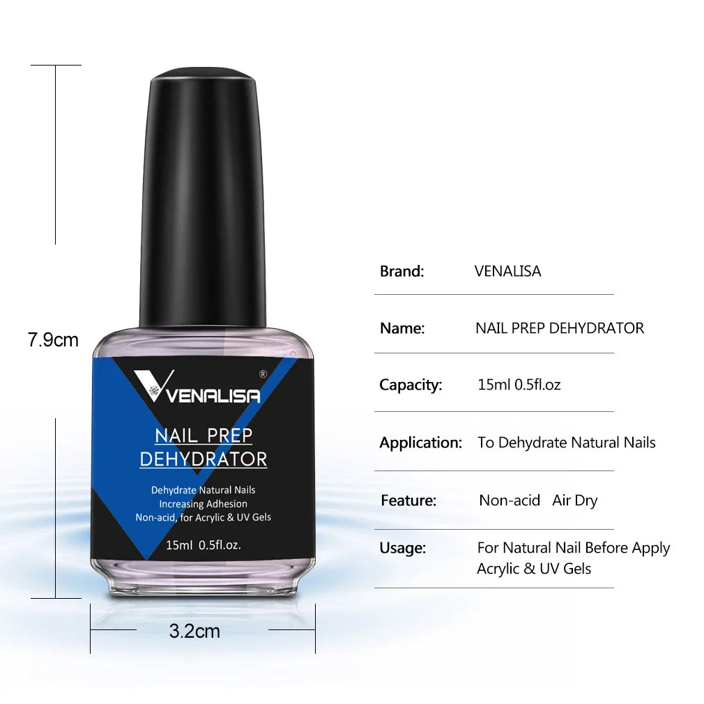 Fast Dry Nail Prep Dehydrator & Acid-Free Primer (15ml)