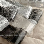 Black & White Lace Nail Transfer Foils (10 Rolls)