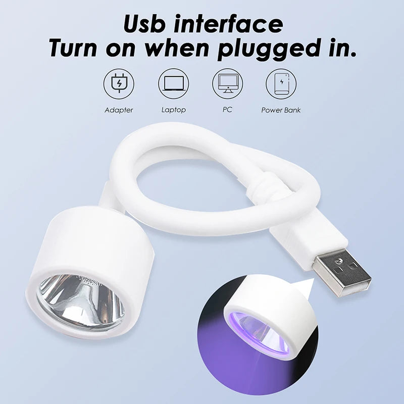 Mini Foldable UV LED Nail Lamp | Compact & Travel-Ready, USB Powered