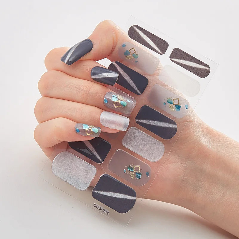 Full Cover Nail Wraps — 20 Vibrant Colors
