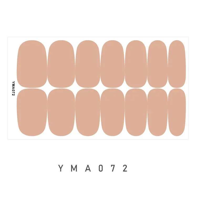 Full Cover Nail Wraps — 20 Vibrant Colors