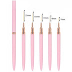Nail Art Liner Brush Set | Precision Detail Brushes (5 Pcs)