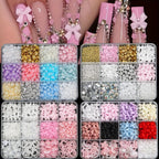 3D Nail Art Decoration Kit — Resin Bows & Pearls (500 Pcs)