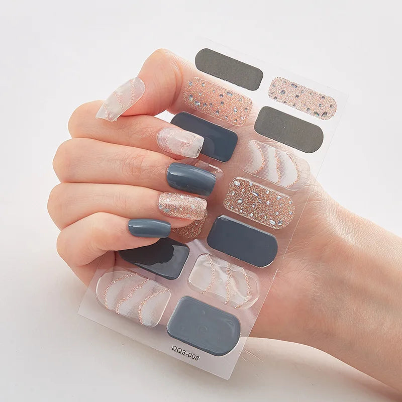 Full Cover Nail Wraps — 20 Vibrant Colors