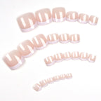 Pink French Press-On Toenails | Short Square Soft Gel Full Cover (120 Pcs)