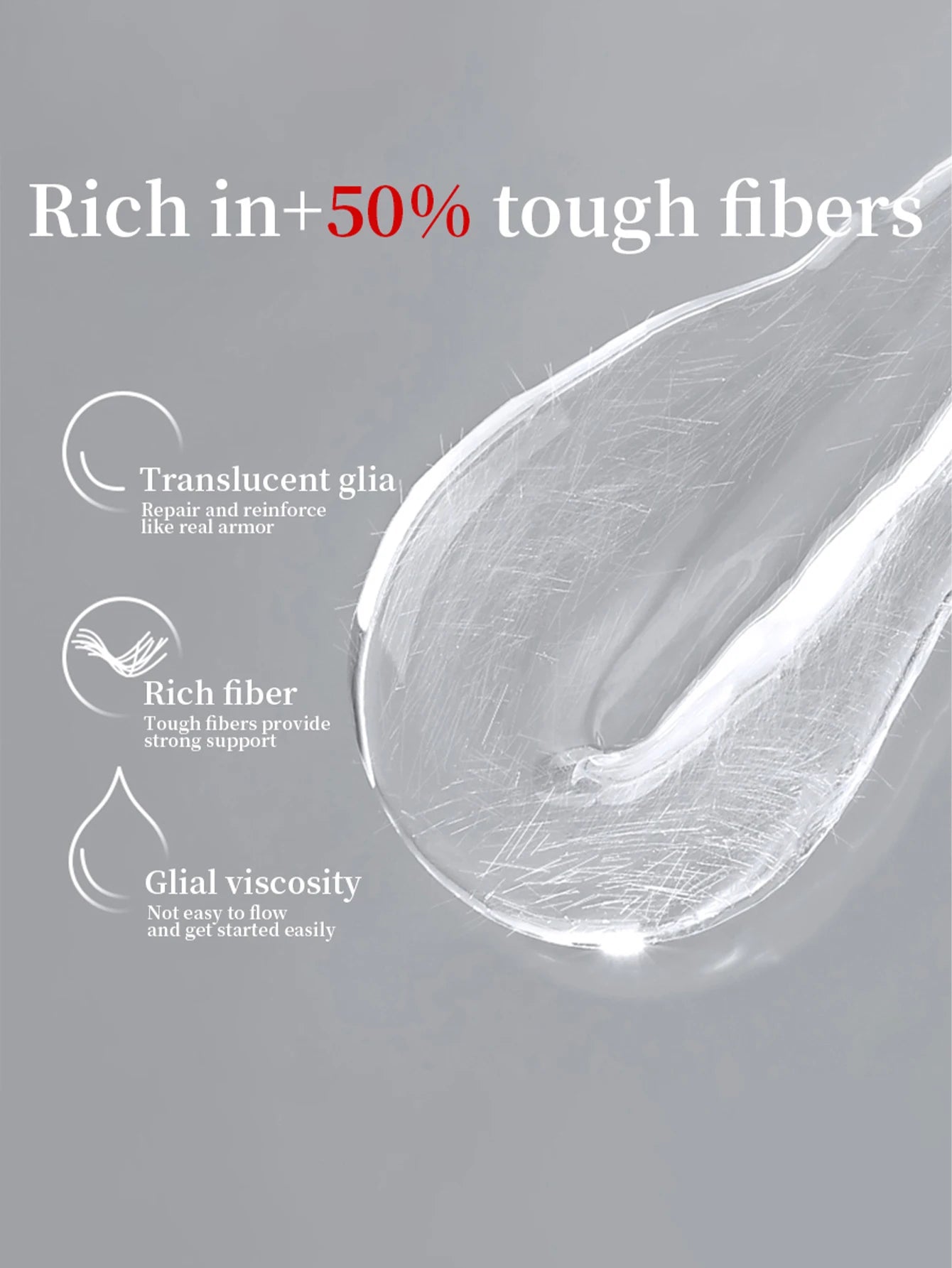 Fiber Rubber Base Gel Nail Polish (15ml) Secondary image