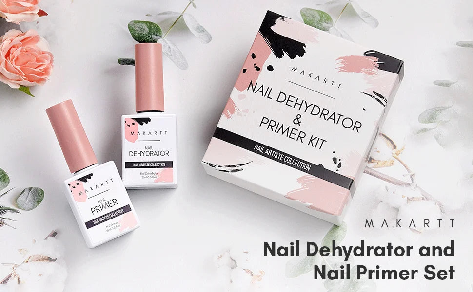 HEMA-Free Nail Prep Dehydrator & Acid-Free Primer | Safe for Sensitive Nails