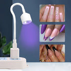 Mini Foldable UV LED Nail Lamp | Compact & Travel-Ready, USB Powered