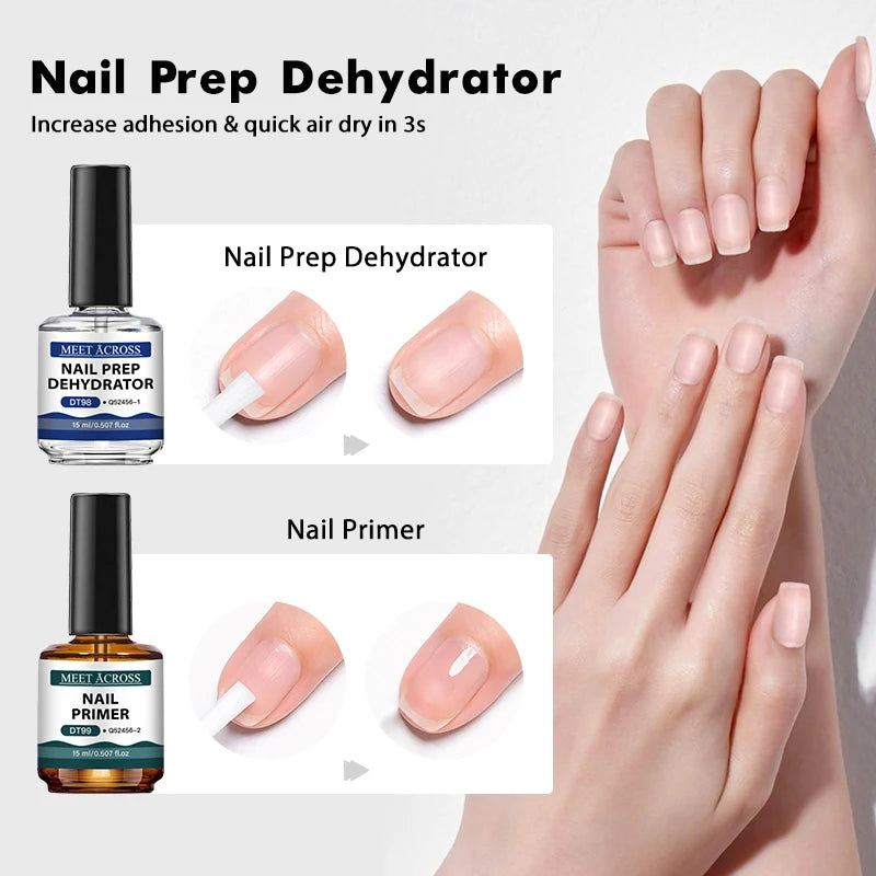 Nail Primer & Prep Dehydrator Duo — No Lamp Needed (2 x 15ml) Secondary image