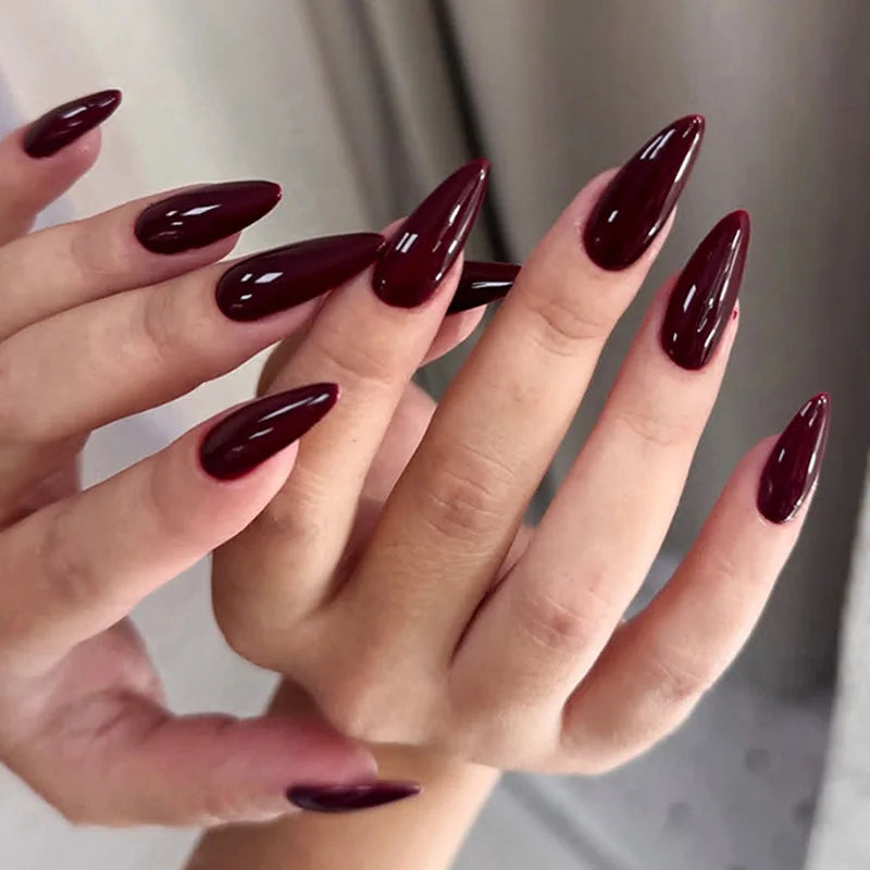 Blush Pink Oval Almond Press-On Nails (24 Pcs)