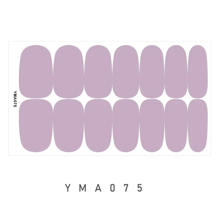 Full Cover Nail Wraps — 20 Vibrant Colors