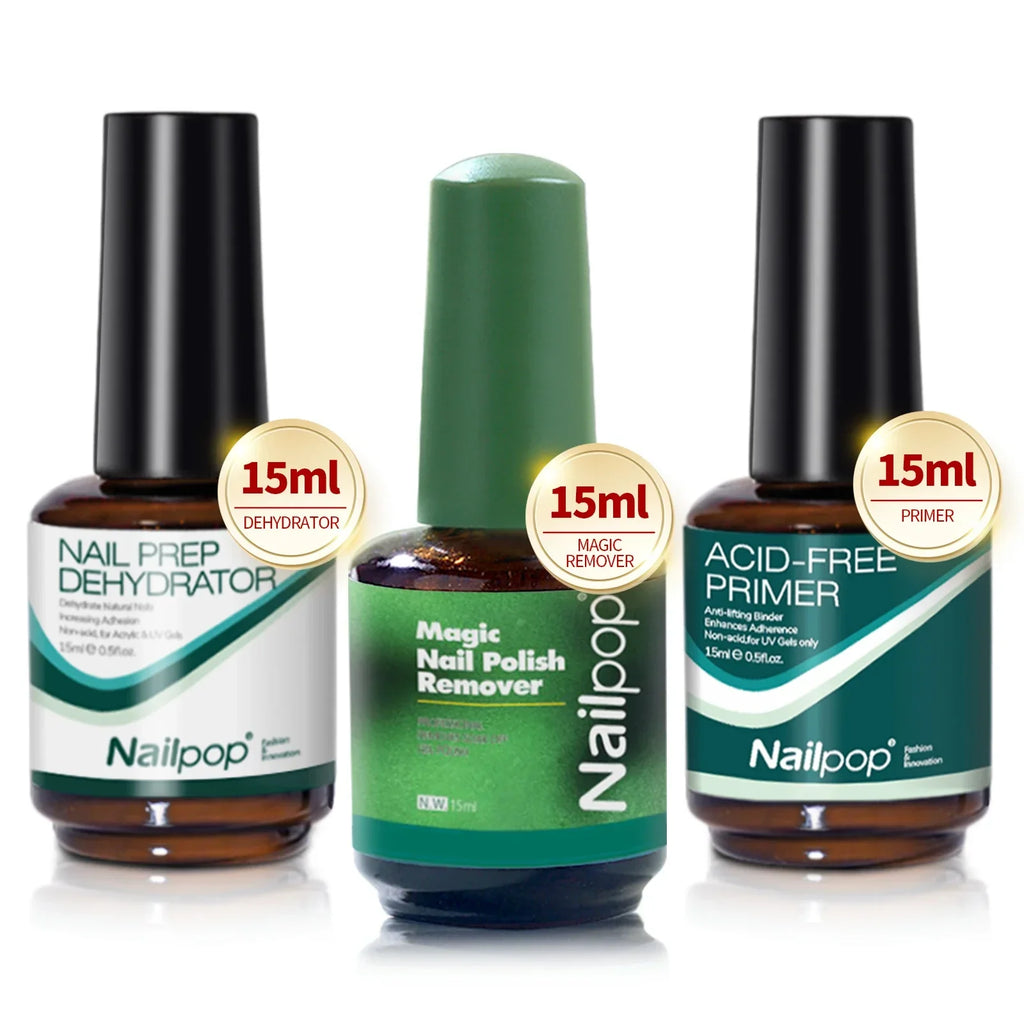 Acid-Free Nail Dehydrator & Primer Set — Fast Dry