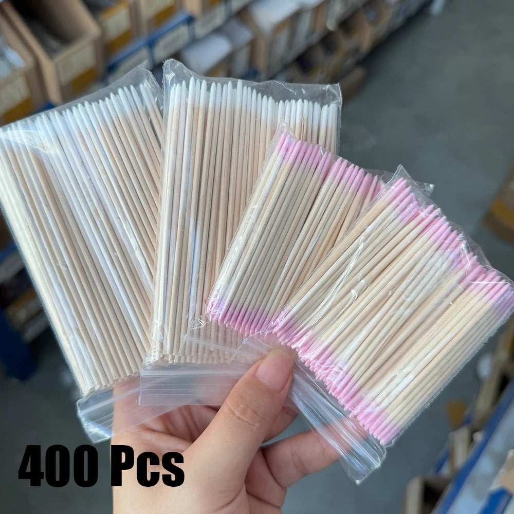 Nail Cuticle Pusher & Remover Sticks | Disposable & Hygienic (400 Pcs)
