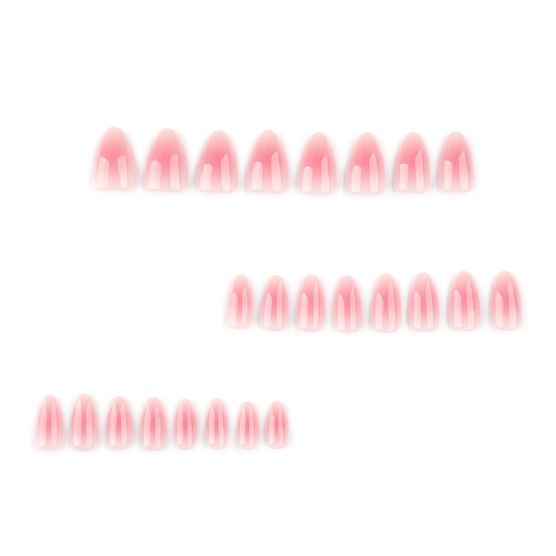 Blush Pink Oval Almond Press-On Nails (24 Pcs)