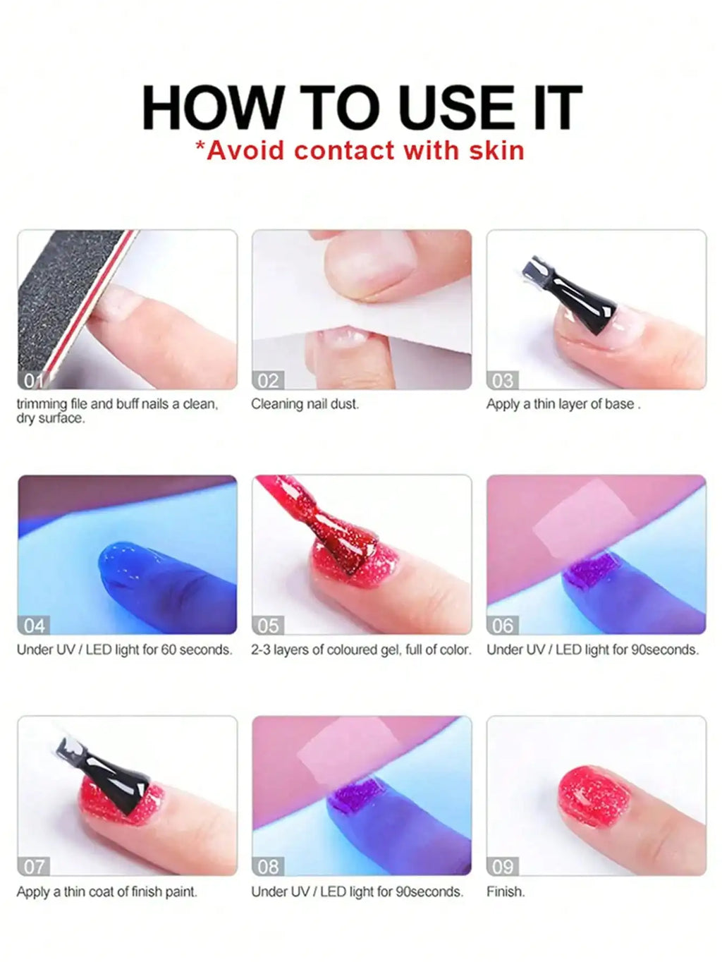 Fiber Rubber Base Gel Nail Polish (15ml)