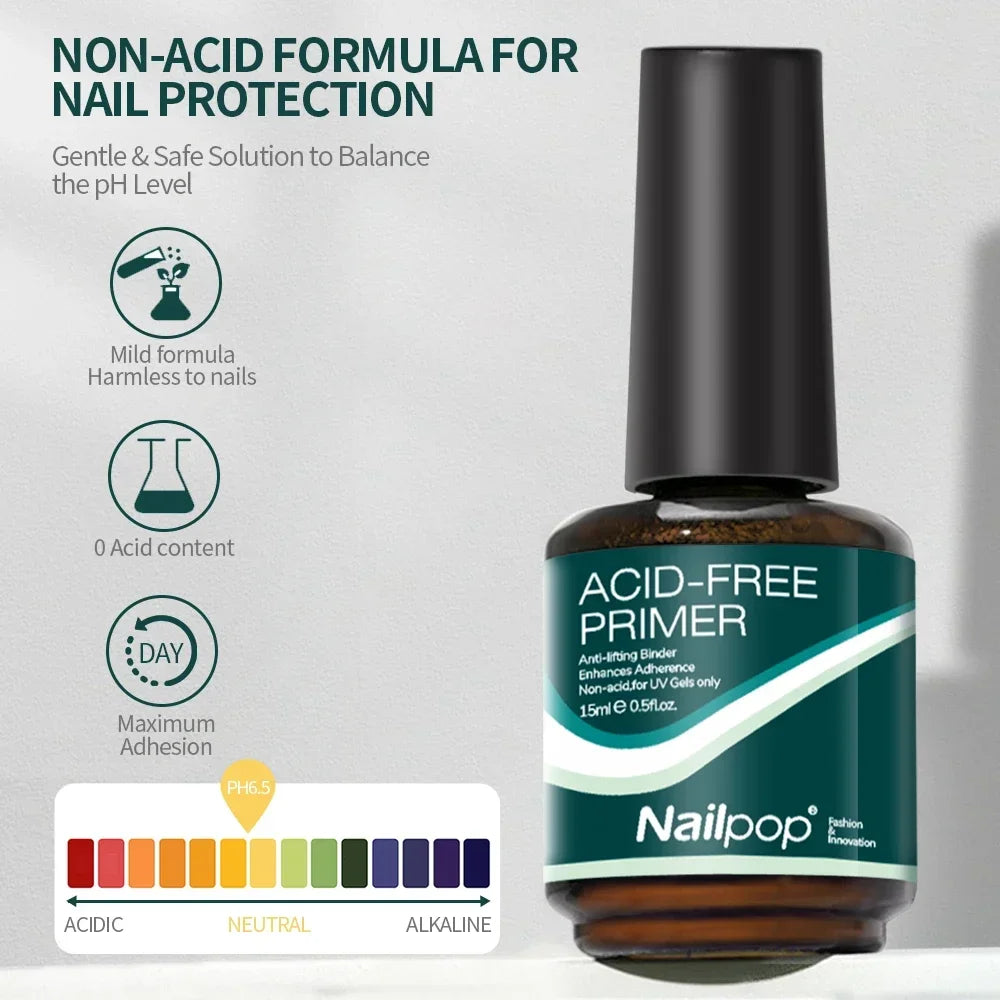 Acid-Free Nail Dehydrator & Primer Set — Fast Dry