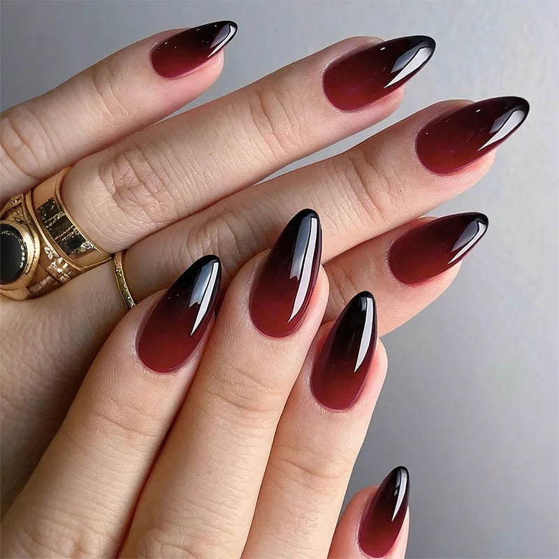 Blush Pink Oval Almond Press-On Nails (24 Pcs)