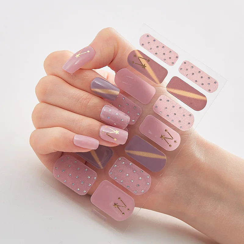 Full Cover Nail Wraps — 20 Vibrant Colors