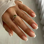 French Tip Handmade Press-On Nails with Glue (24 Pcs)