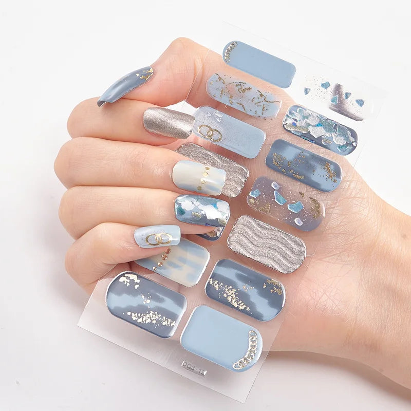 Full Cover Nail Wraps — 20 Vibrant Colors