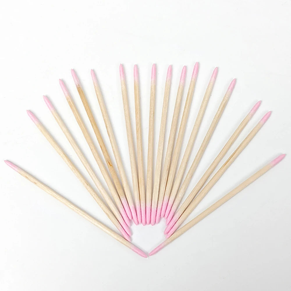 Nail Cuticle Pusher & Remover Sticks | Disposable & Hygienic (400 Pcs)