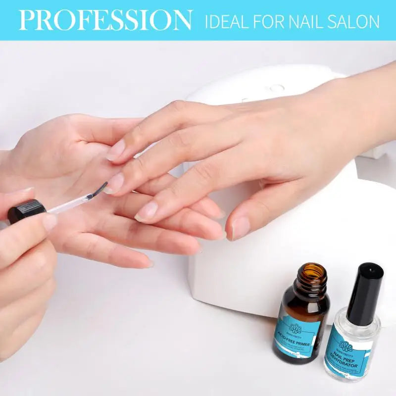 Nail Primer & Prep Dehydrator | No UV Lamp Needed (15ml)