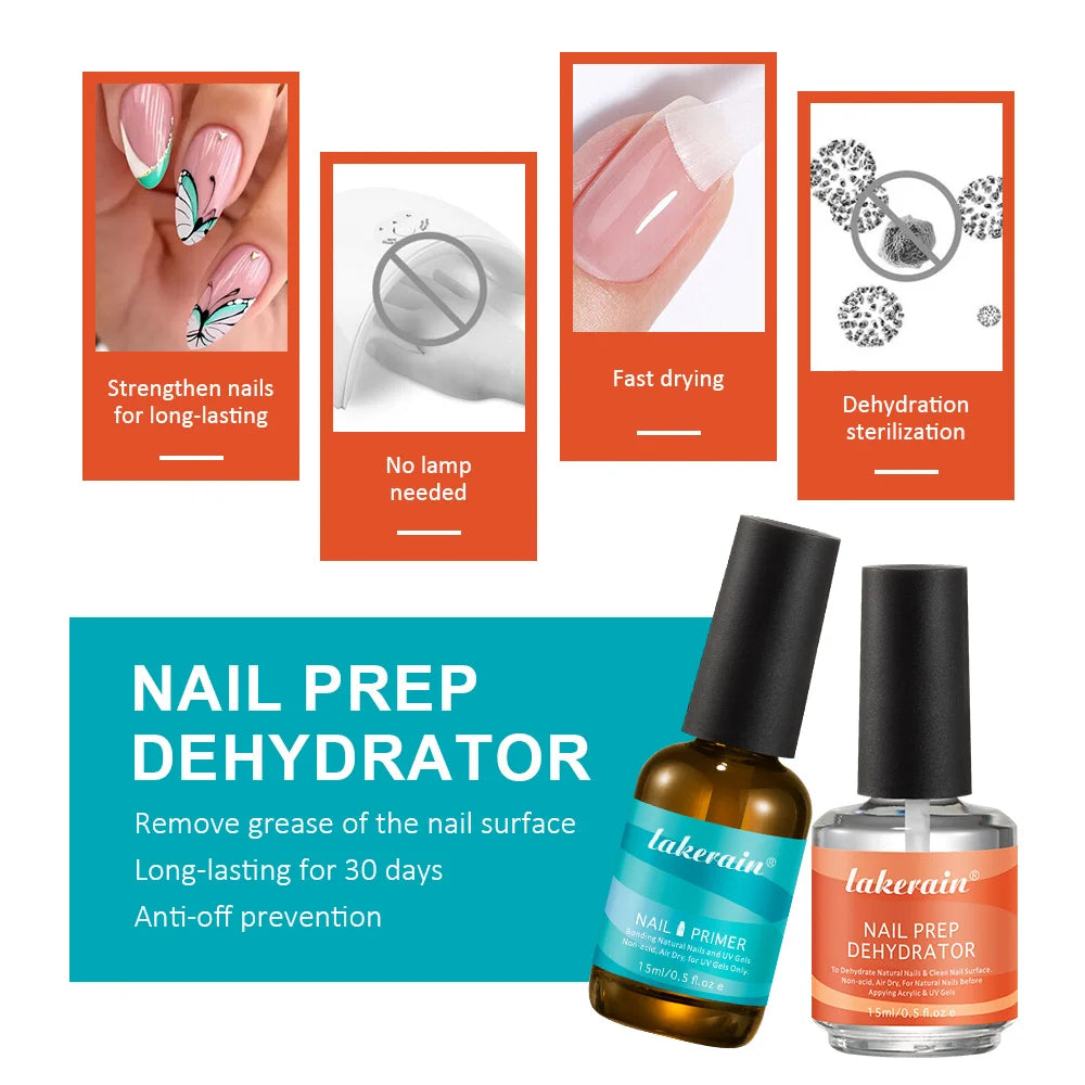 Fast Dry Nail Primer & Prep Dehydrator Set (2 x 15ml) Secondary image