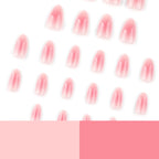 Blush Pink Oval Almond Press-On Nails (24 Pcs)