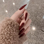 Glossy Black Stiletto Press-On Nails (24 Pcs)