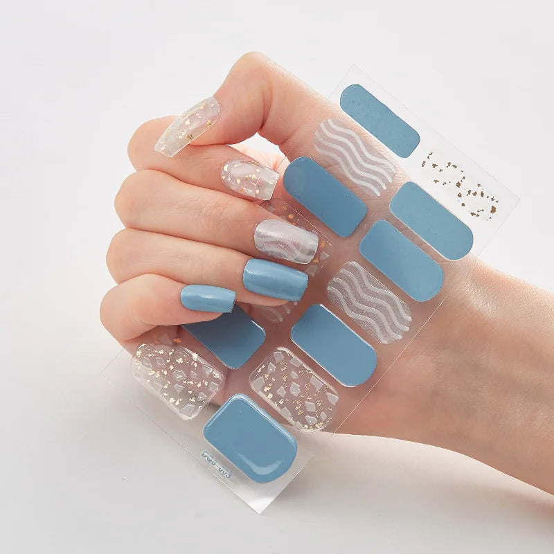 Full Cover Nail Wraps — 20 Vibrant Colors