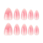 Blush Pink Oval Almond Press-On Nails (24 Pcs)