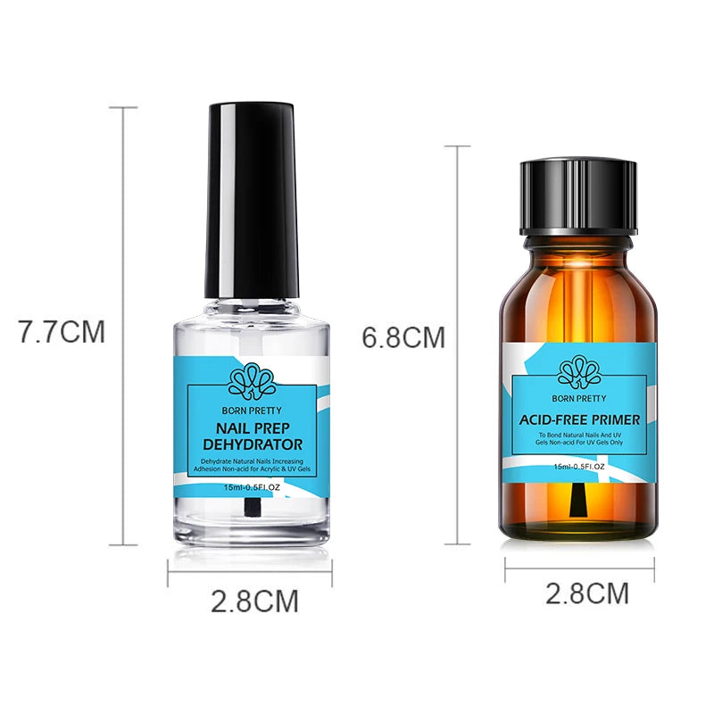 Nail Primer & Prep Dehydrator | No UV Lamp Needed (15ml)