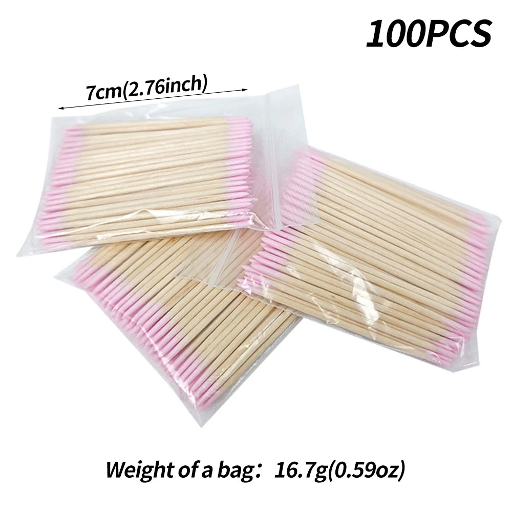 Nail Cuticle Pusher & Remover Sticks | Disposable & Hygienic (400 Pcs)