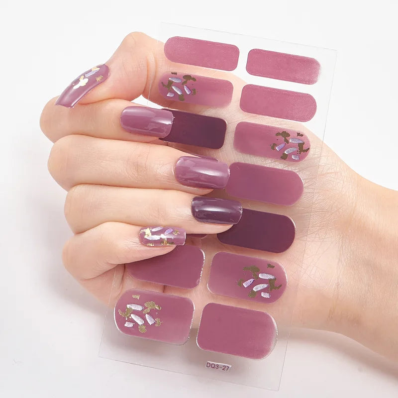 Full Cover Nail Wraps — 20 Vibrant Colors
