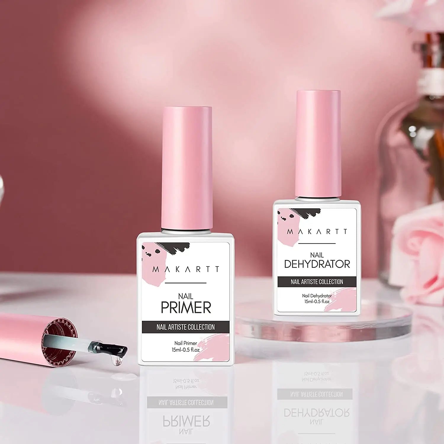 HEMA-Free Nail Prep Dehydrator & Acid-Free Primer | Safe for Sensitive Nails Main image