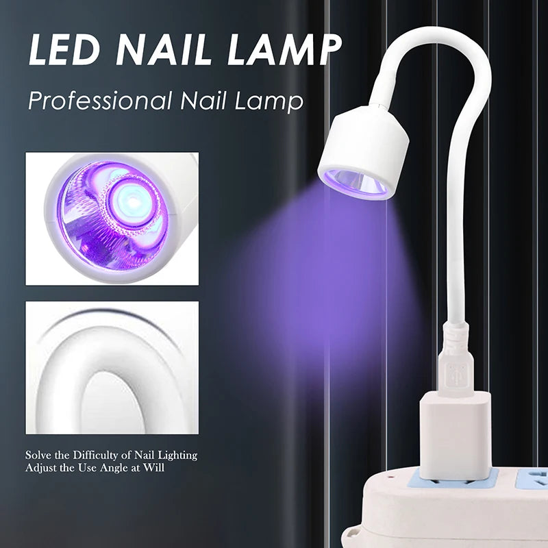 Mini Foldable UV LED Nail Lamp | Compact & Travel-Ready, USB Powered