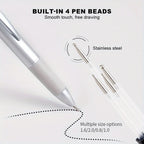 Double-Ended Nail Art Dotting Pen | Dots, Marbling & Floral Designs