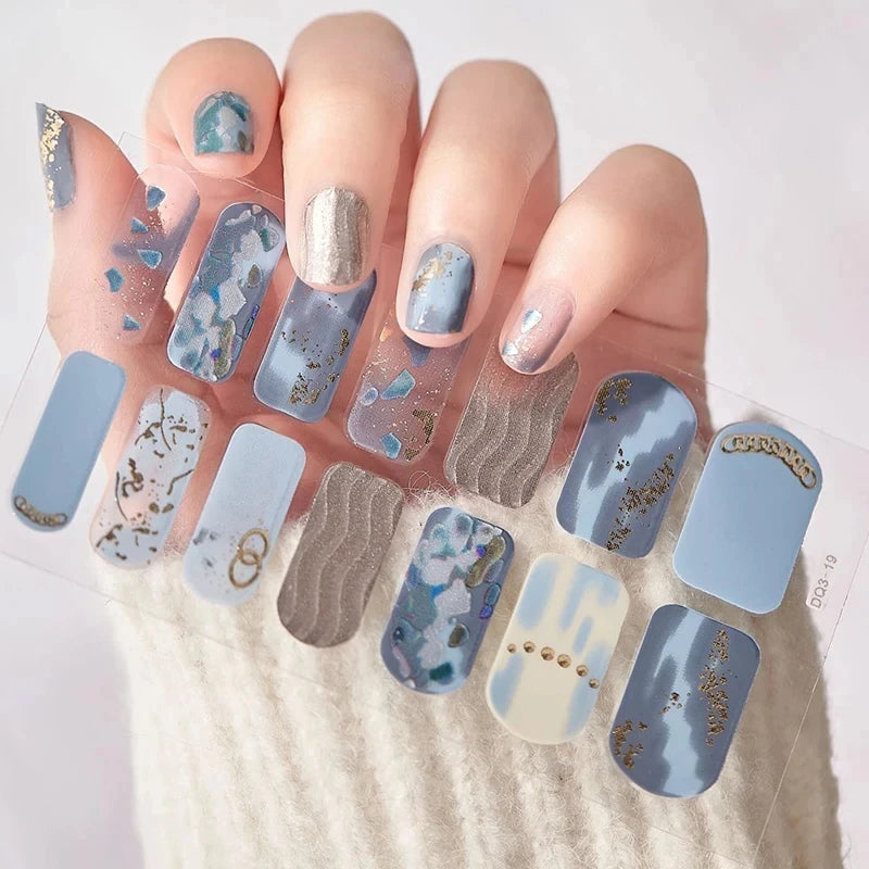 Glitter Full Cover Nail Polish Stickers Main image