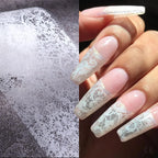 Black & White Lace Nail Art Foil Set (10 Rolls)