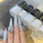 Black & White Lace Nail Transfer Foils (10 Rolls)