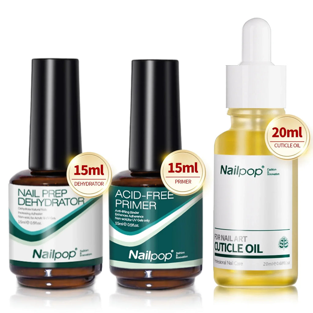 Acid-Free Nail Dehydrator & Primer Set — Fast Dry